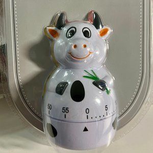 DII Fruit Kitchen Timer Black & White Cow